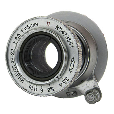 分解清掃済 沈胴型レンズ INDUSTAR-22 50mm f3.5 1