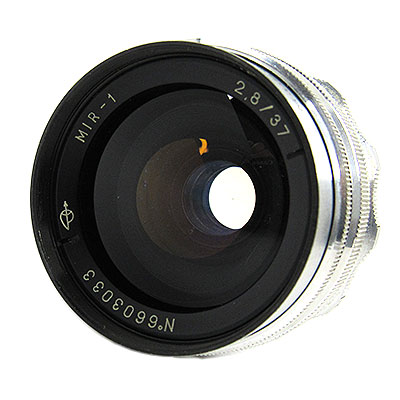 カメラレンズのking-2 / MIR-1 37mm/f2.8 初期型 シルバー M42マウント改造